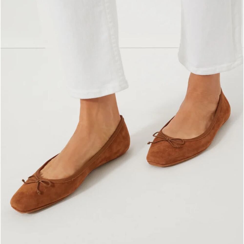 Veronica Beard Brown Suede Flats